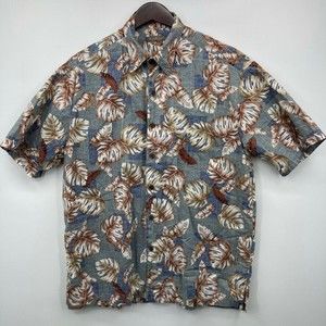 Men's Vintage KOA ROAD Hawaiian Tropical Button Up Shirt - Multi Color - Size L